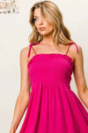 🌸 BiBi Texture Smocked Jumpsuit - Chic Sleeveless Style for Effortless Fashion 🌸 thumbnail