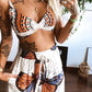 Boho Butterfly Print Top and Pants Set - MegaSuperStar