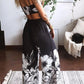 Boho Butterfly Print Top and Pants Set - MegaSuperStar