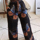 Boho Butterfly Print Top and Pants Set - MegaSuperStar