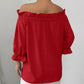 Bow Flounce Sleeve Blouse - MegaSuperStar
