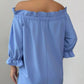 Bow Flounce Sleeve Blouse - MegaSuperStar
