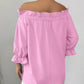 Bow Flounce Sleeve Blouse - MegaSuperStar