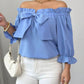 Bow Flounce Sleeve Blouse - MegaSuperStar