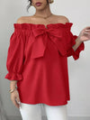 Bow Flounce Sleeve Blouse thumbnail