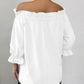 Bow Flounce Sleeve Blouse - MegaSuperStar