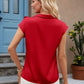 Bow Tie Cap Sleeve Blouse - MegaSuperStar