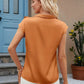 Bow Tie Cap Sleeve Blouse - MegaSuperStar