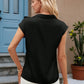 Bow Tie Cap Sleeve Blouse - MegaSuperStar