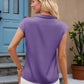 Bow Tie Cap Sleeve Blouse - MegaSuperStar