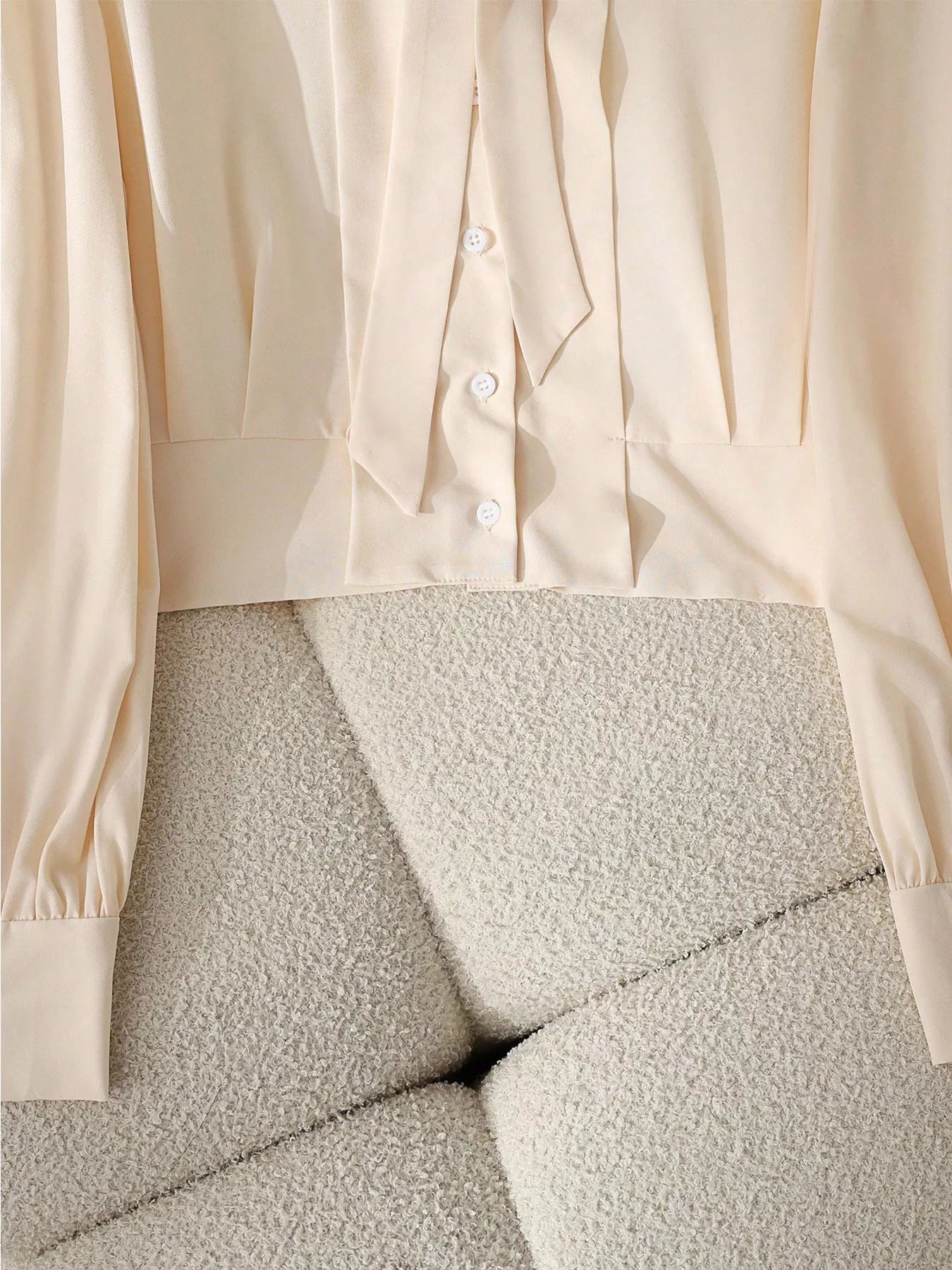 Bow Tie Long Sleeve Shirt - MegaSuperStar