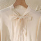 Bow Tie Long Sleeve Shirt - MegaSuperStar