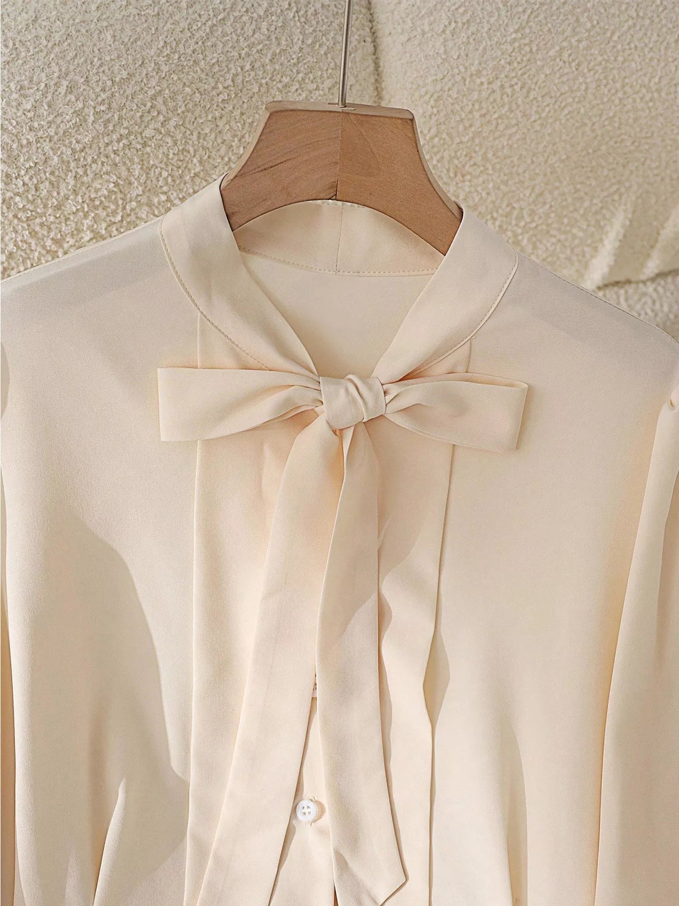 Bow Tie Long Sleeve Shirt - MegaSuperStar