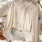 Bow Tie Long Sleeve Shirt - MegaSuperStar