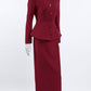 Button Up Peplum Blazer & Skirt Set - MegaSuperStar