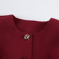 Button Up Peplum Blazer & Skirt Set - MegaSuperStar