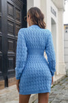 Cable-Knit Openwork Sweater Dress thumbnail