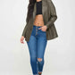 Coalition LA Single - Breasted Vegan Leather Blazer - MegaSuperStar