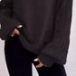 Cold Shoulder Turtleneck Sweater - MegaSuperStar