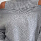 Cold Shoulder Turtleneck Sweater - MegaSuperStar