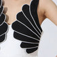 Contrast Sleeveless Wide - Leg Jumpsuit - MegaSuperStar
