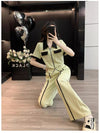 🦋 Contrast Zip Up Set with Wide-Leg Pants for Effortless Style 🦋 thumbnail
