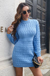 Cable-Knit Openwork Sweater Dress thumbnail