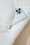 Drawstring Zip Up Long Sleeve Hooded Winter Coat thumbnail