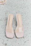 DDK Clear Mule Block Heels for Effortless Style and Comfort thumbnail