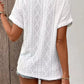 Diamond Pattern Short Sleeve Top - MegaSuperStar