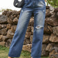 Distressed Jeans with Pockets - MegaSuperStar