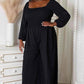 Double Take Jumpsuit with Pockets - Stylish Square Neck Design - MegaSuperStar