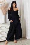 💕 Double Take Jumpsuit with Pockets - Stylish Square Neck Design 💕 thumbnail