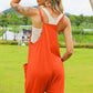 Double Take Sleeveless V - Neck Pocketed Jumpsuit for Effortless Style - MegaSuperStar