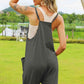 Double Take Sleeveless V - Neck Pocketed Jumpsuit for Effortless Style - MegaSuperStar