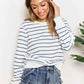 Double Take Striped Long Sleeve Top for Effortless Style - MegaSuperStar