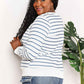Double Take Striped Long Sleeve Top for Effortless Style - MegaSuperStar