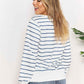 Double Take Striped Long Sleeve Top for Effortless Style - MegaSuperStar
