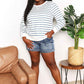 Double Take Striped Long Sleeve Top for Effortless Style - MegaSuperStar