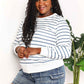 Double Take Striped Long Sleeve Top for Effortless Style - MegaSuperStar