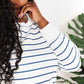 Double Take Striped Long Sleeve Top for Effortless Style - MegaSuperStar