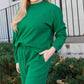 Double Take Textured Loungewear Set - Full Size Long Sleeve Top and Drawstring Pants - MegaSuperStar