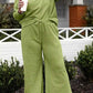 Double Take Textured Loungewear Set - Full Size Long Sleeve Top and Drawstring Pants - MegaSuperStar
