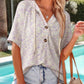 Drawstring Short Sleeve Hooded Top - MegaSuperStar