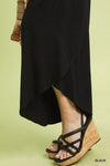 Umgee Flowy Asymmetrical Hem Wide Leg Pants thumbnail