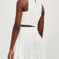 ✨ Eyelet Lace Top Maxi Skirt Set for Effortless Elegance 🌸 - MegaSuperStar