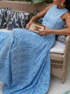 ✨ Eyelet Lace Top Maxi Skirt Set for Effortless Elegance 🌸 thumbnail