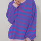 Contrast Striped Long Sleeve Sweatshirt