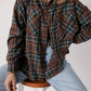 Plaid Button Up Long Sleeve Jacket