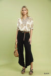Umgee Flowy Asymmetrical Hem Wide Leg Pants thumbnail